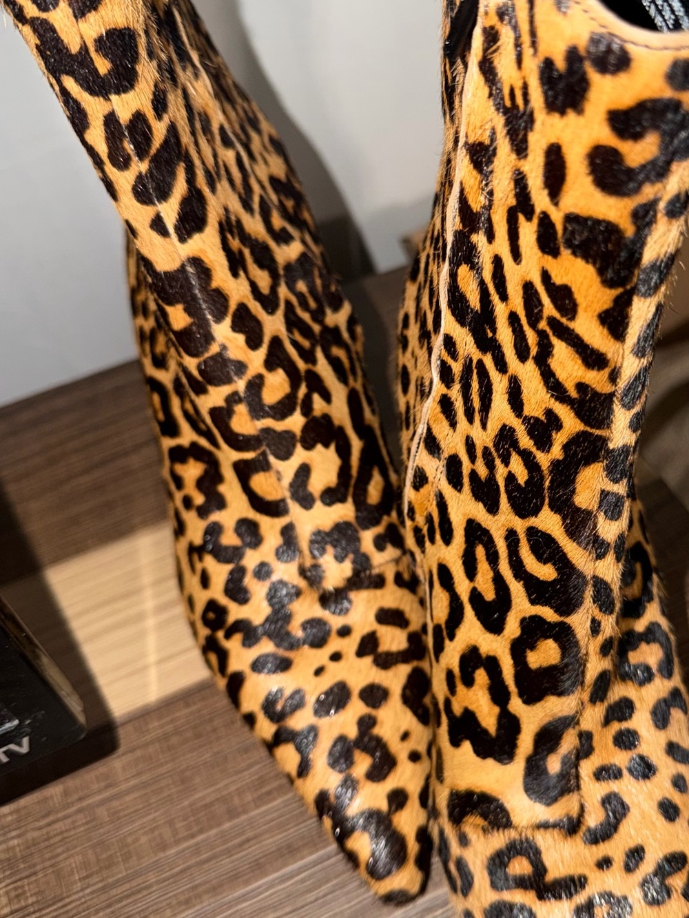 Steve Madden Alston Leopard Print Booties - NWOB